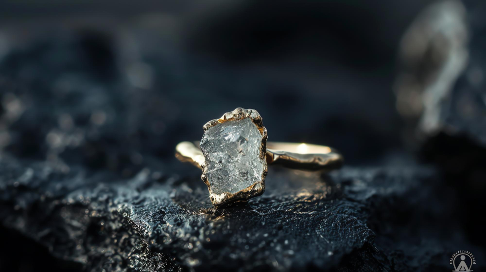 טבעת יהלום גולמי